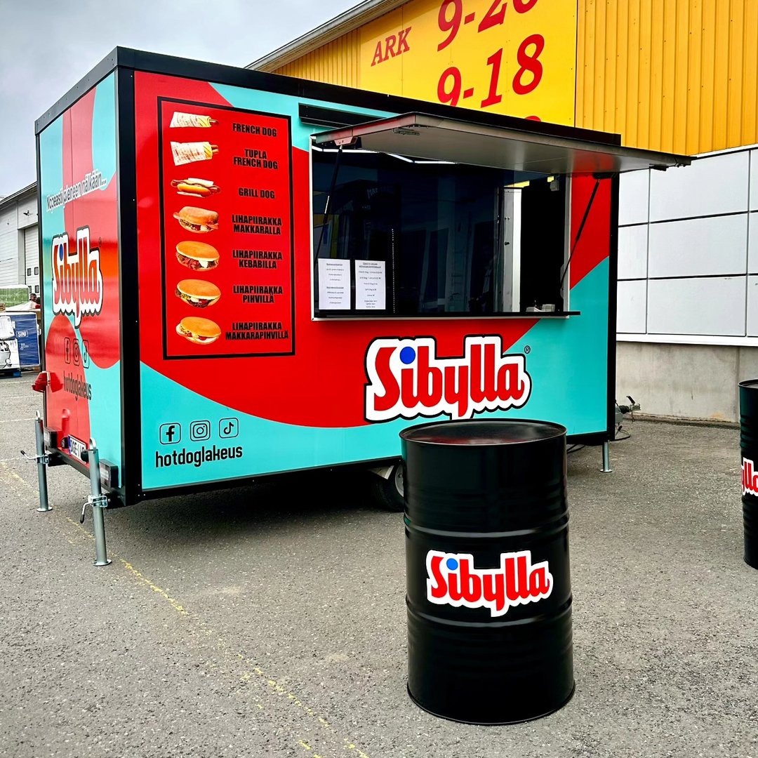 HotDog-vaunu lähikuvassa – Sibylla menu